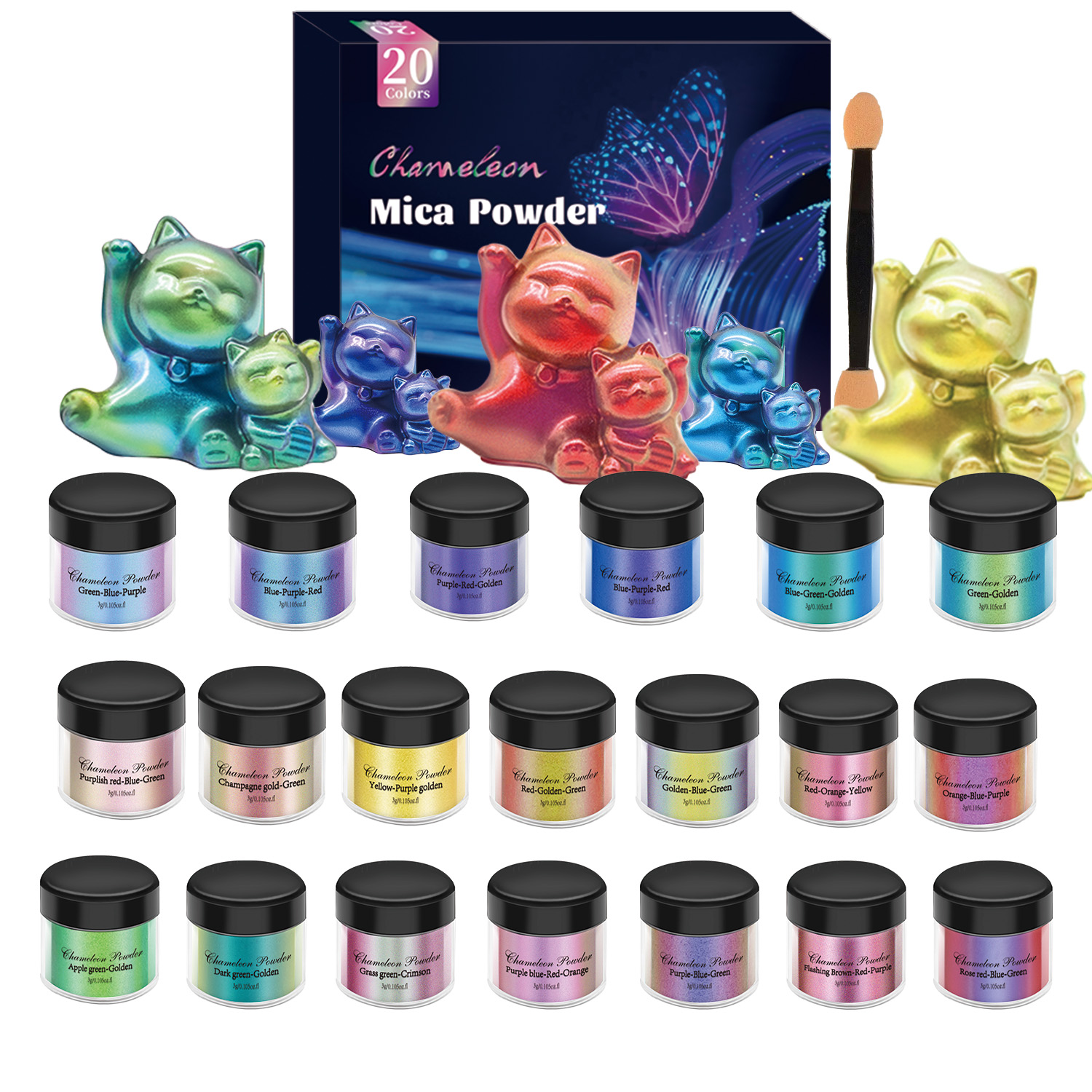 10/20pcs Mirror Chameleons Pig - Resin Jewelry Kit review and price
