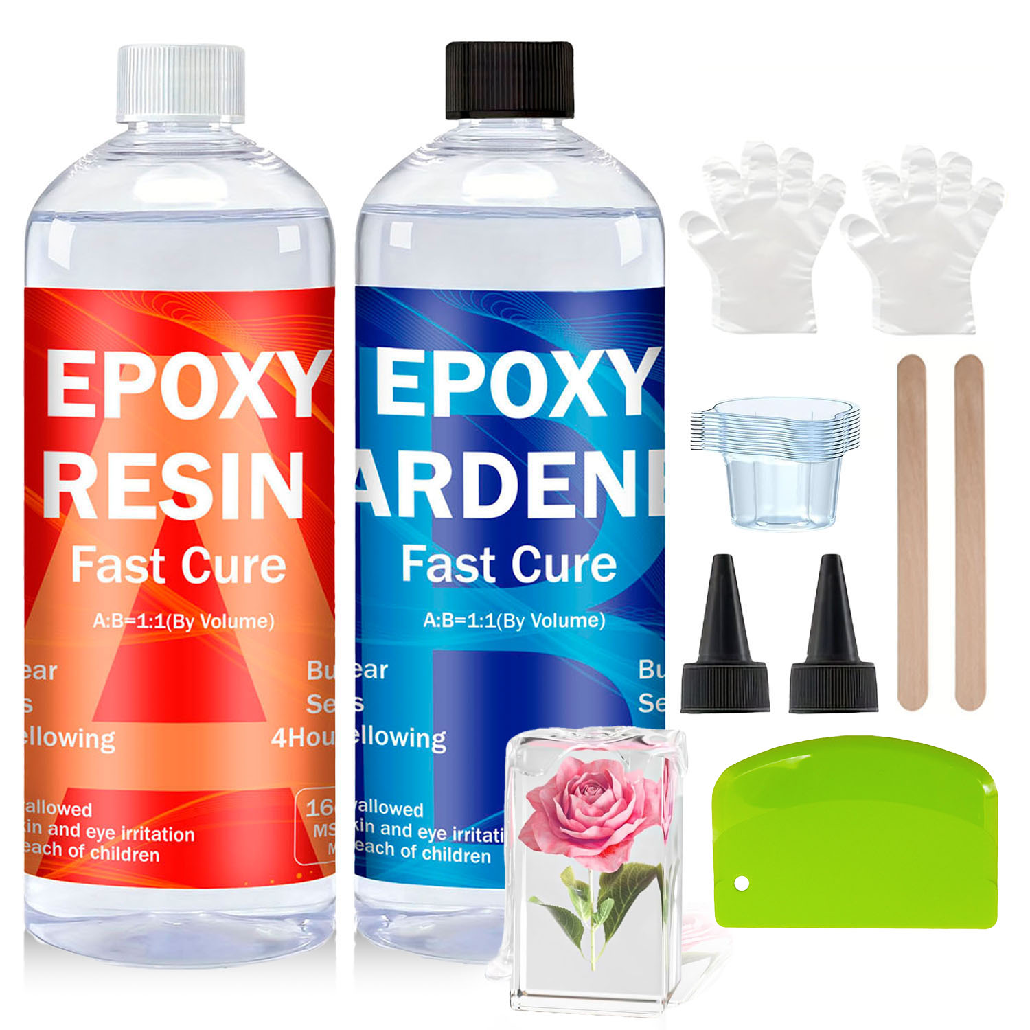 Clear Epoxy Resin Kit 8oz/16oz - Resin Jewelry Kit review and price