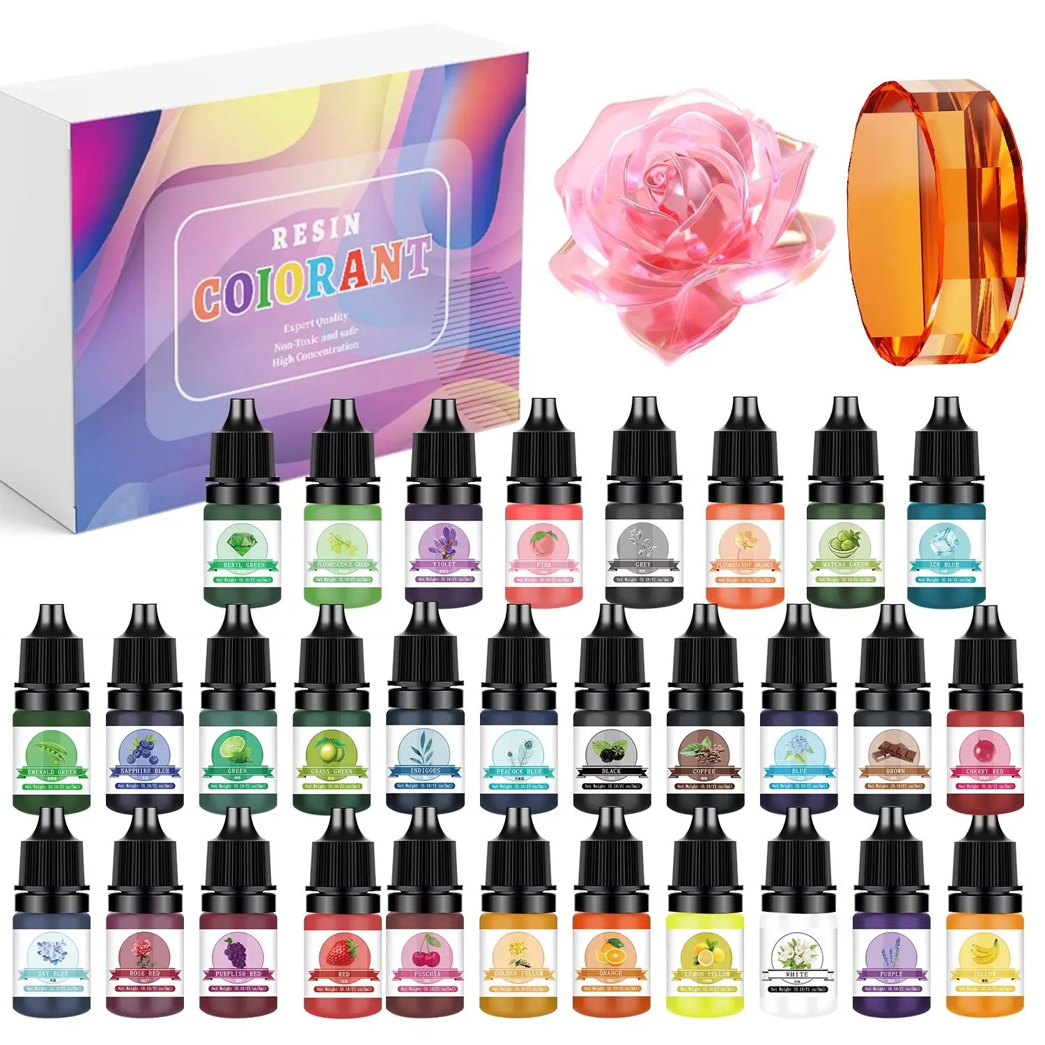 30Colors 5ml Epoxy Resin Pigme - Resin Jewelry Kit review and price