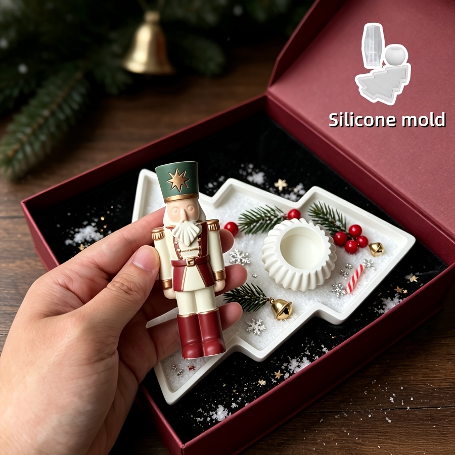 3pcs Nutcracker Soldier Spheri - Silicone Mold Tray review and price