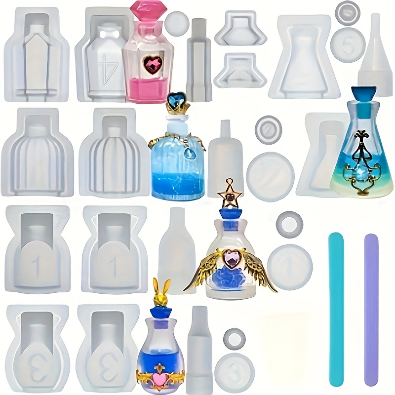 A Set Of 5 Perfume Bottle Resi - Resin Jewelry Kit review and price
