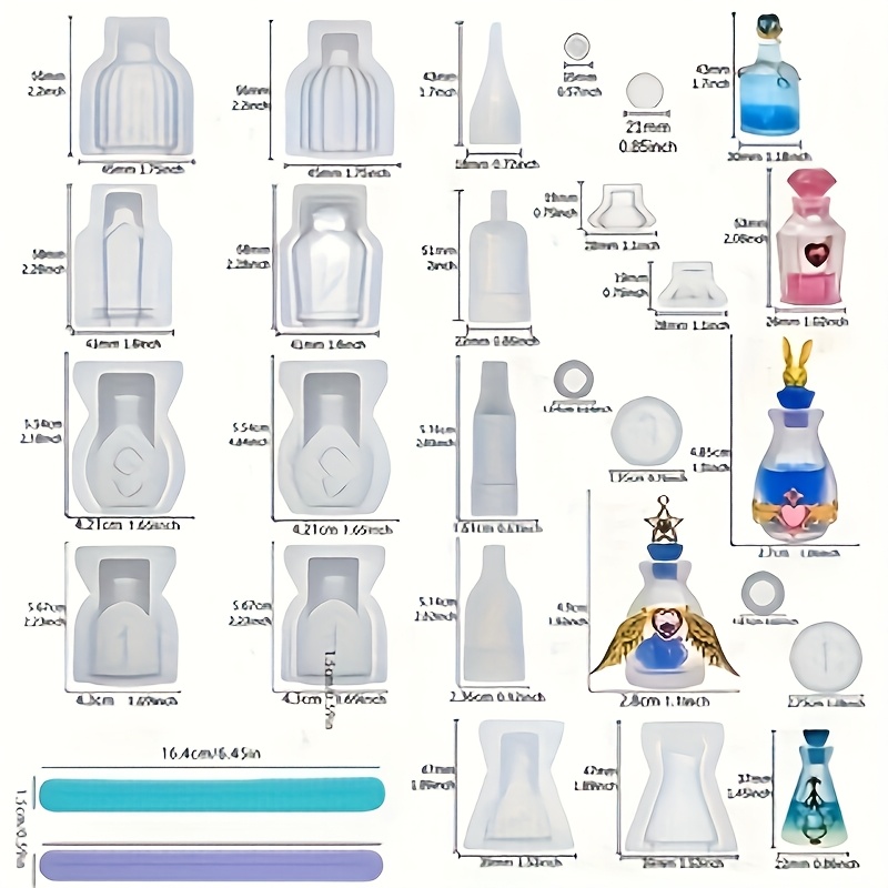 A Set Of 5 Perfume Bottle Resi - Resin Jewelry Kit review and price