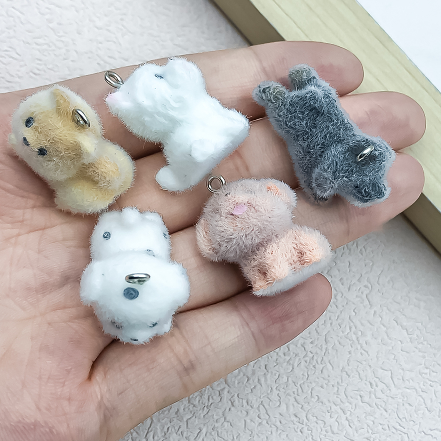 5pcs&1pc Flocked Resin Animal  - Resin Craft Material review and price