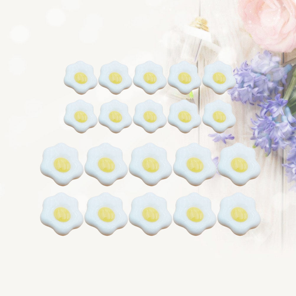 20Pcs Simulated Fried Egg Resi - Resin Craft Material review and price