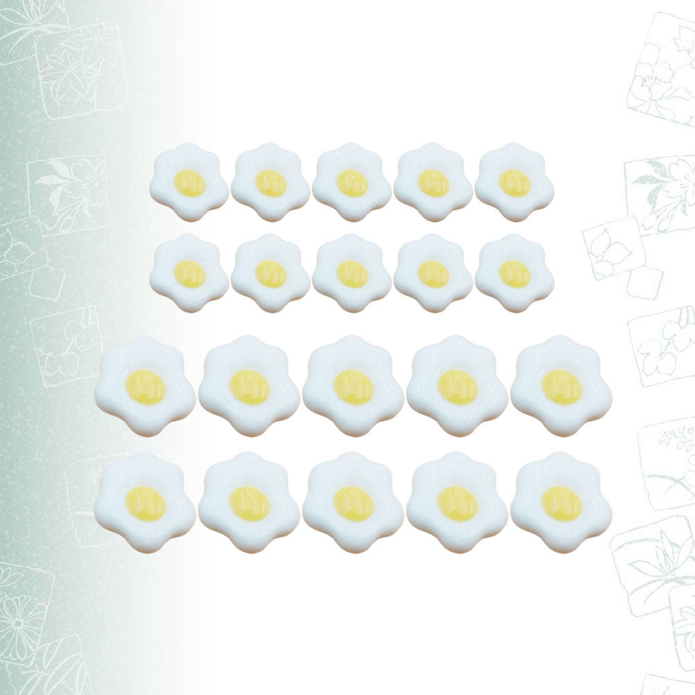 20Pcs Simulated Fried Egg Resi - Resin Craft Material review and price