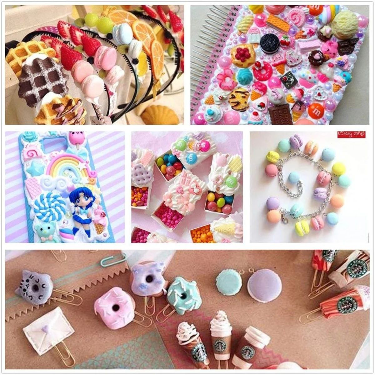 30pcs Random Candy Slime Charm - Resin Jewelry Kit review and price