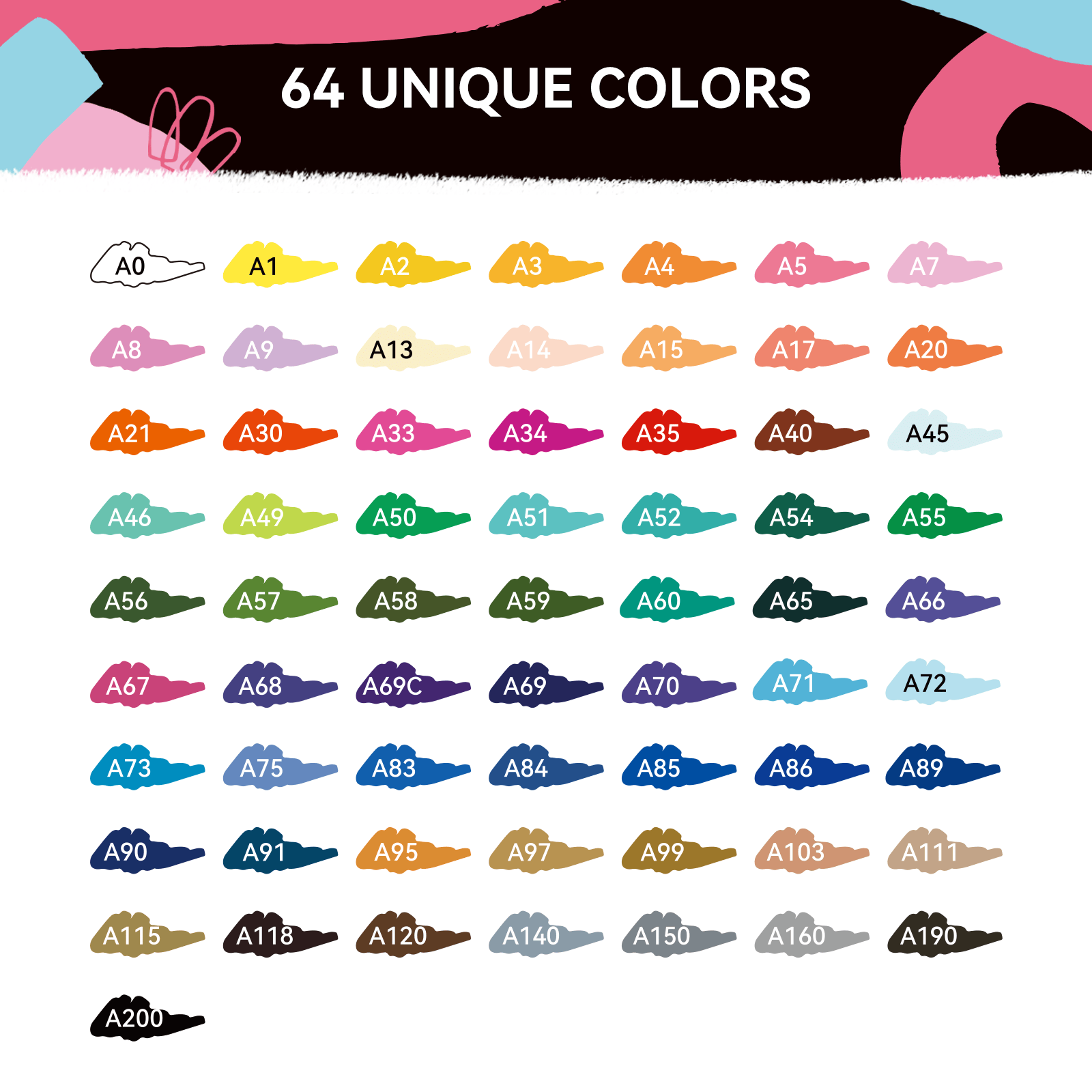 Arrtx 64 Colors Acrylic Paint  - Copic Marker Classic review and price