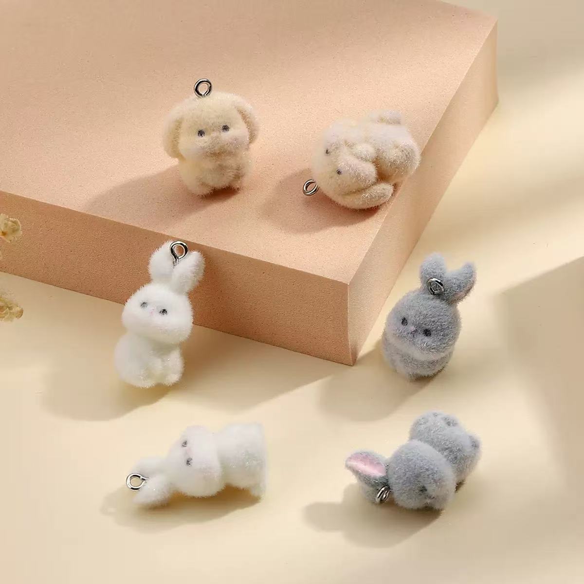 10pcs Flocking Little Rabbit R - Resin Craft Projects review and price