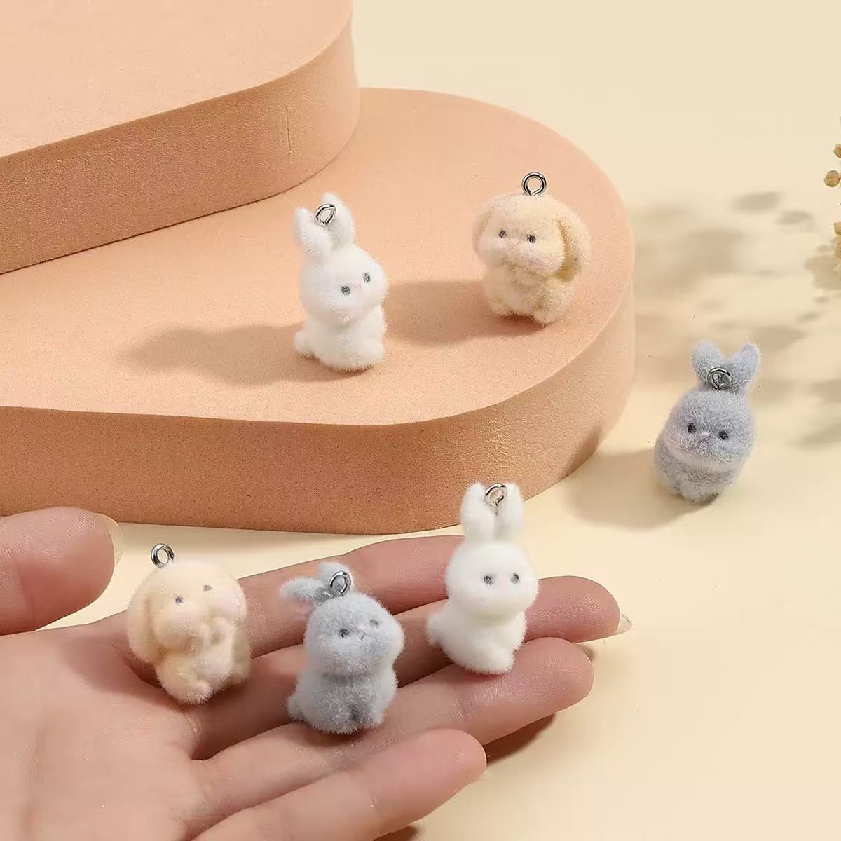 10pcs Flocking Little Rabbit R - Resin Craft Projects review and price